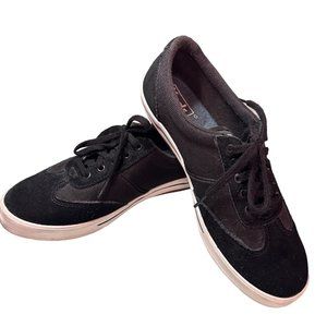 Keds Ortholite Women's Black Textured Casual Lace Up Sneakers Size 7